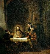 REMBRANDT Harmenszoon van Rijn kristus i emmaus oil painting on canvas